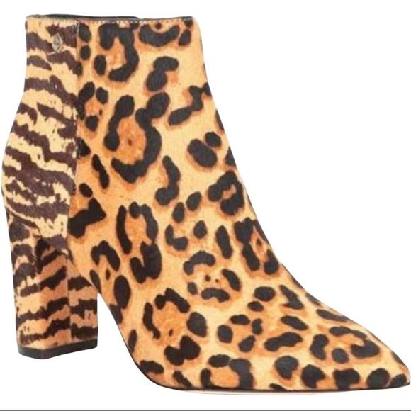 Antonio Melani Leopard/Tiger Print Fur Bootie - Picture 5 of 16